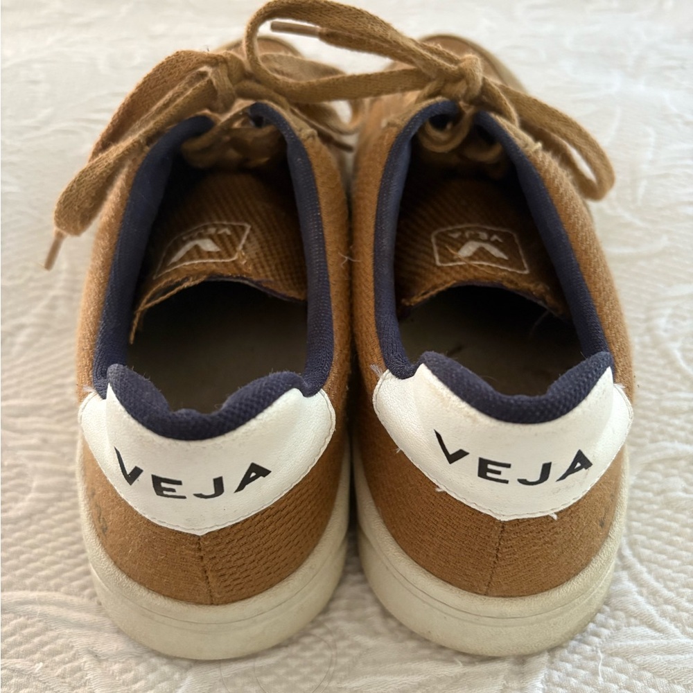 Veja Brown and White Sneakers